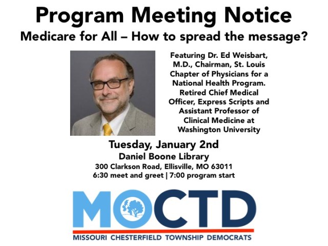 January Monthly Meeting CTD Medicare for All