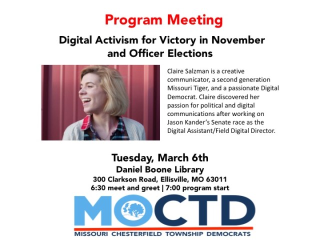 March 2018 - Meeting Notice